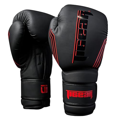 Image of Tigear Surge Pro Boxing Gloves for Men Women & Kids | Engineered Leather Muay Thai Gloves, MMA Gear, Kickboxing Heavy Bag Training and Sparring