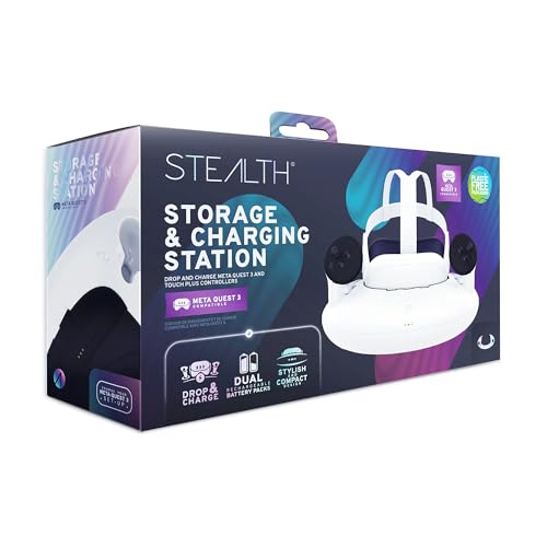 Estación de carga Quest 3 compacta para evitar mandos sin batería y organizar cables de visores VR