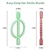 Baby Teething Toys with Easy-Hold Handle, Silicone Infant Toothbrush, Textured On Both Sides Helps Massage, Soothe Sore Gums, Teething Toys for Babies 0-6 Months, 6-12 Months Bright Green & Caramel