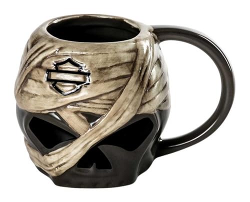 Taza Cerámica Harley-Davidson Mummy Skull 14 oz miniatura 1