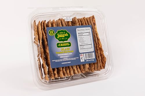 Comparison: Z Best Bakery 10 ARA-Z SANGAK No Seed Plain Crisps - Crunchy Toasted Flatbread Crackers 4-Pack, 18 Crackers Per Pack, by Breadmasters