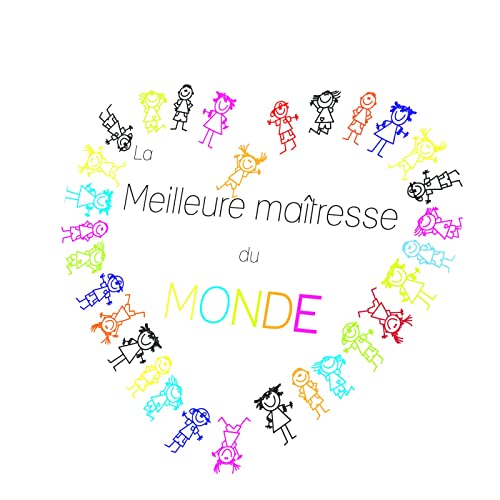 Toile La Meilleure Maîtresse du Monde pour décoration de salle de classe et chambre