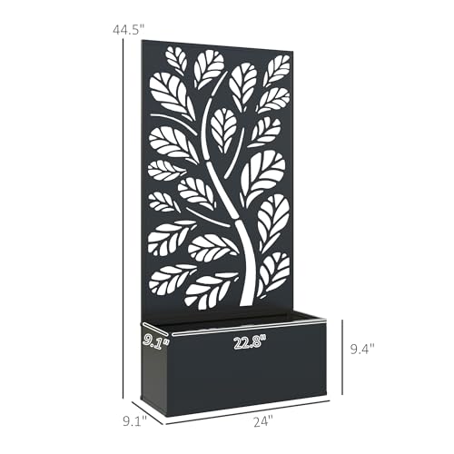 Jardinière avec panneau d'intimité pour balcon et terrasse ombragée - 3