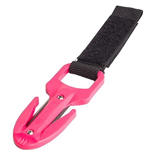 Kdjuope Emergency Blade Cutter for Scuba Diving with Two Spare, Pink