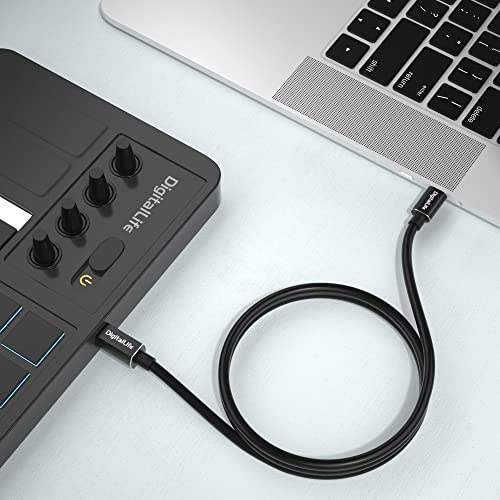 Digitallife U2Cm-Bm-1.8M Usb Type-C To B Midi Interface Converter Cable For Midi Music Instruments (Metal, 6.6Ft) #TOP3