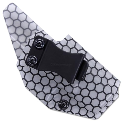 Image of KYDEX Thermoform Sheet - (Honeycomb Camo) - (Frosted Glass) - (Transparent /Black) - (12in x 12in) - (1 Sheet) - (for Holster Making, Cosplay, Hobby) - (USA Made)