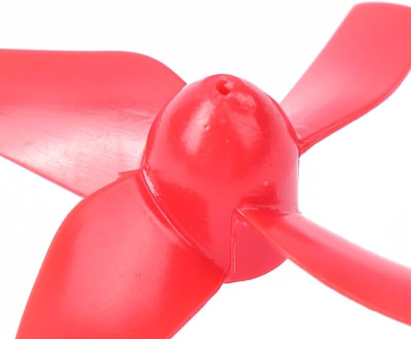 Miniatura 3 de Hélice de marco de drone DIY para E010 H36 Tiny Whoop Inductrix FPV Kit de marco, cuchillas Mini RC cepillado Quadcopter Drone Parts (Color  rojo)