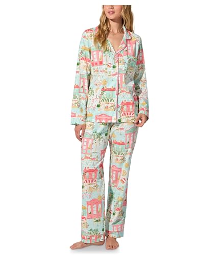 BedHead Pajamas Women's Long Sleeve Classic Stretch Jersey Pj Set