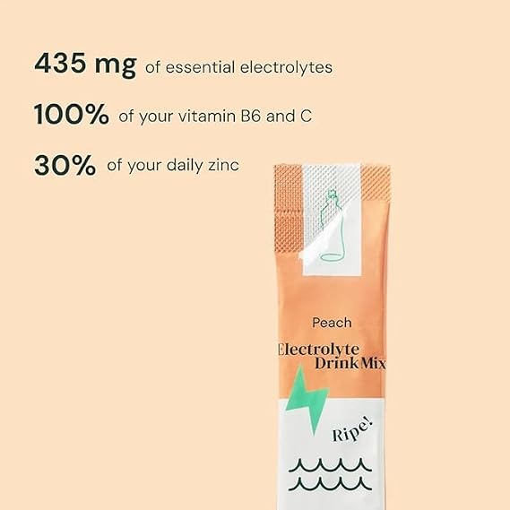 HABITUAL 425mg Electrolytes Powder Sachets Pack of 24 Peach