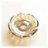 Matériel : Verre + Cristal LiFBeauTiFul 2 pièces Verre Cristal Dia100mm Lampe Fleur Bol, Couleur Champagne bobèches, bougeoir, Plateau Lustre, Accessoires légers Home