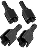 RCarmubWow RC Diff Outdrives Upgrades Part for 1/7 Mojave 6S BLX(EXB),1/8 Kraton Outcast Talion 6S BLX(EXB),45# Steel Differential Outdrive,4PCS,Replace #ARA310981,Black