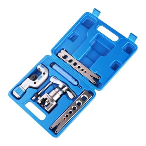 CUDTAPI Kit de abocardado de Tubo de Cobre expansor de tuberías 134, Herramienta de escariador métrico for reparación de refriración de refriradores y Aire Acondicionado