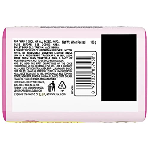 Image of Lux Softglow Rose & Vitamine E Soap, 400g (Pack of 4)