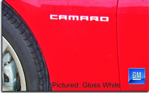 Reflective Concepts Fender Badge Overlay Decal - 2010-2015 Camaro Ls, Lt, Rs, Ss - (Color: Gloss White) #TOP16