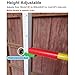DEGQSTPC Portable Lightweight Training High Jump Stand 50-200cm, Steel Competition High Jump Standard, Athletics Events Track and Field High Jump Tester, Crossbar Not Included