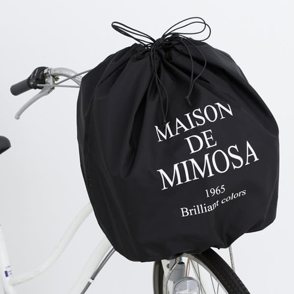 Amazon | 自転車カゴカバー 可愛い ミモザ ロゴ 自転車前カゴカバー