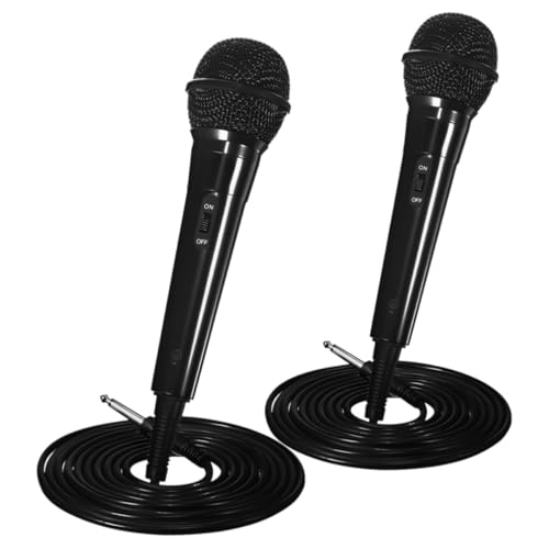 Micrófono dinámico LIFKOME de plástico y metal para evitar distorsiones en karaoke