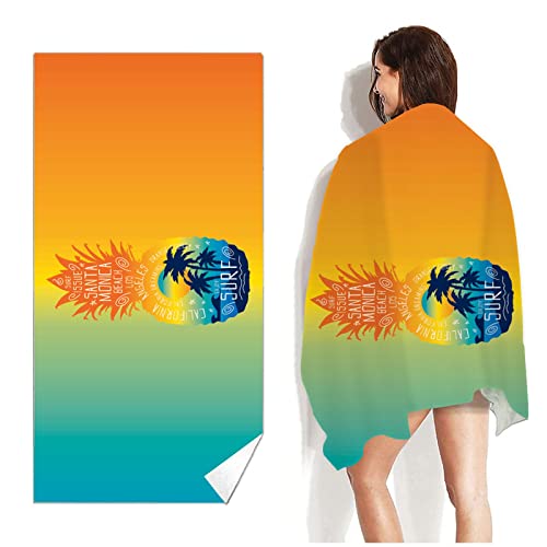MTTKTTBD Toalla De Playa De Microfibra Extra Grande 160 * 80 Cm Sin Arena Toalla De Microfibra De Secado Rápido Ligera Y Bolsa De Viaje Esta Toalla De Microfibra Toalla De Playa A Cover