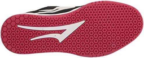 Lakai Men's Atlantic Skate Shoe, Black/RED Suede, 9 | Image 3