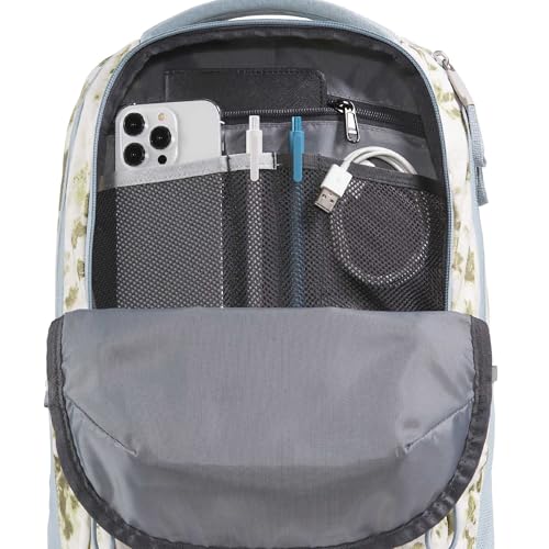 Image of The North Face Women's Jester Everyday Laptop Backpack - Commuter Travel Bag, Laptop Sleeve, Water-Repellent, Desert Stone Floral Dye Print /Frost Grey, One Size