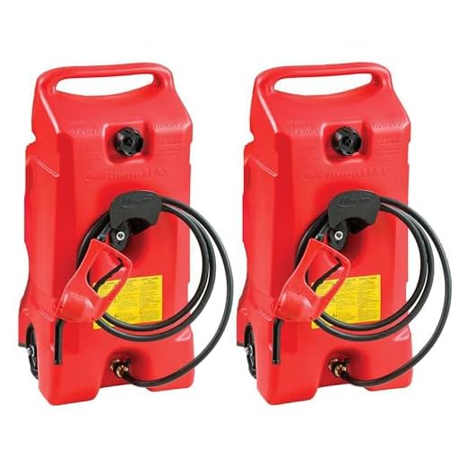 Scepter Flo N Go Duramax 14 Gallon Portable Gas Fuel Tank with Pump (2 Pack)