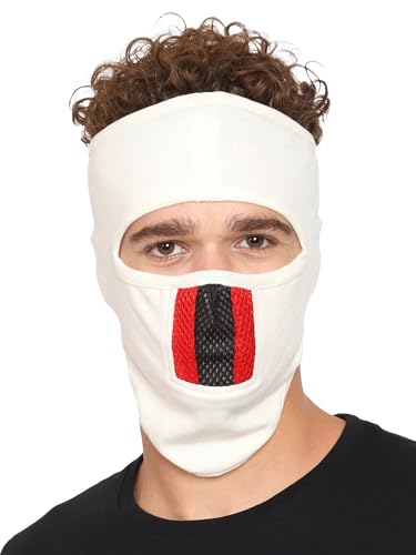 Image of Gajraj Unisex Cotton Anti Pollution Dust Sun Protecion Full Face Cover Mask with Air Filter Mesh and Visor (Skin)