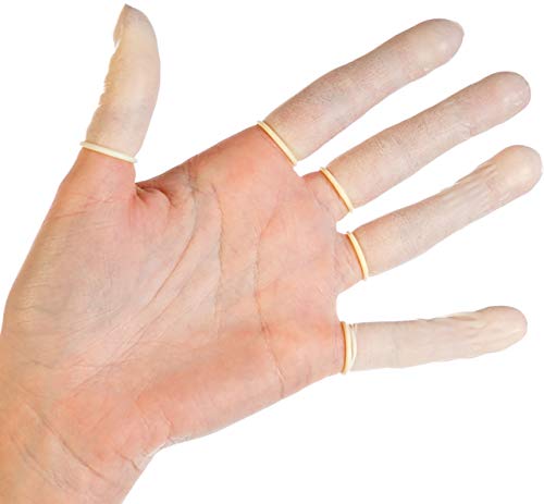Preisvergleich Produktbild Hygostar LATEX-Fingerling weiß L puderfrei