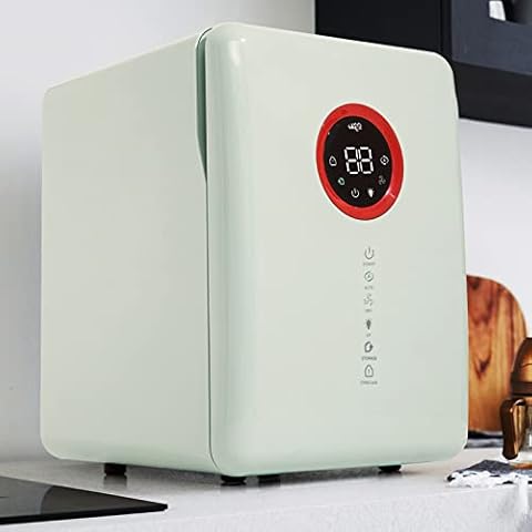 ONPNO 4 in 1 UV Steriliser & Dryer Kills 99.9% of Bacteria, Silent Baby Bottle Sterilizer and Storage w/LED Display, 18L Disinfection Cabinet for Soothers, Toys, Household Items - Green Cover