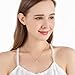 Austrian Crystal Heart Rose Flower Pendant Necklaces for Women Fashion 14K Gold Plated Dainty Necklace Hypoallergenic Jewelry (Aurora Borealis)