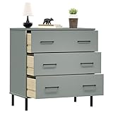 Avec ses dimensions généreuses de 77 x 40 x 79,5 cm (l x P x H), le buffet OSLO offre beaucoup d'espace de rangement pour vos ensembles de meubles de salon. Les 3 tiroirs (dimensions intérieures : 68,5 x 35 x 18 cm) permettent de ranger les objets du quotidien de manière organisée. Idéal pour les familles ou les professionnels qui recherchent des solutions pratiques pour les petits appartements ou les bureaux à domicile.