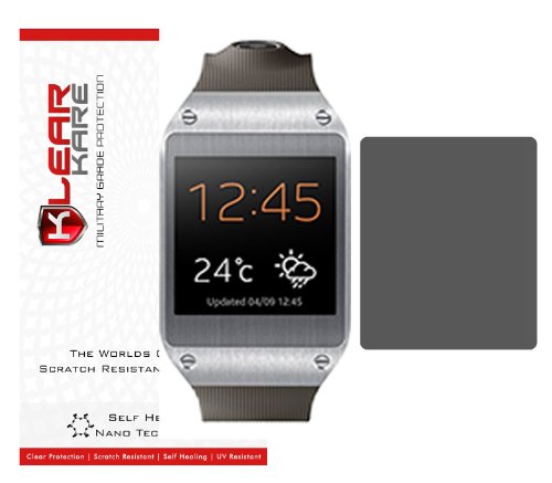 KlearKare Invisible Screen Shield Protector for Samsung Galaxy Gear 2 Watch | Military Grade Scratch Protection