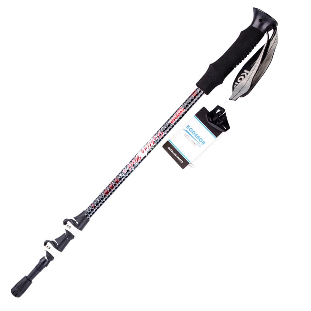LOOM TREE® Aluminum Alloy Telescopic Walking Skiing Stick Trekking Hiking Pole Black | Outdoor Sports | Camping & Hiking | Hiking Gear | Walking & Trekking Sticks-image-26