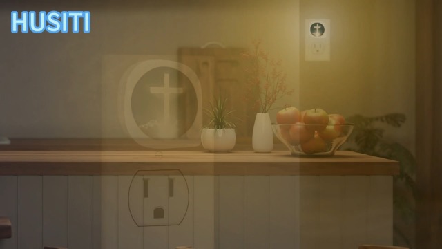 Image of Starry Night Oil Painting Night Light Plug into Wall,Night Lights with Dusk to Dawn Sensor 0.5W Night Light for Boys Girls Men Women Home Decor