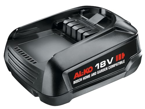 AL-KO 18 V Bosch Home and Garden Compatible Battery B50 Li 2.5 Ah, 60/36 min Charging Time, 370 g Weight