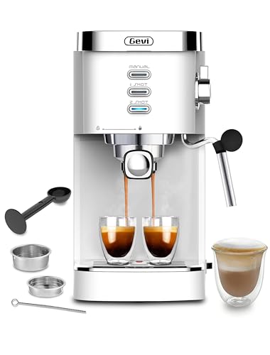 Gevi Espresso Machines 20 Bar Fast Heating Commercial Automatic Cappuccino Coffee Maker