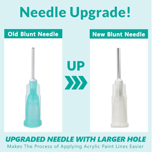 MUBYOK 8 Packs Precision Applicator Caps for 2 Ounce Acrylic Paint Bottle Car Freshie DIY Crafting Supplie