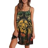 Srengjodk Jamaica Flag Dress for Women 2024 Jamaican Outfit Samoa Maxi Dress Holiday Dress Spaghetti Strap Dress Chic Rastafarian Clothing Flowy Dress Hippie Dress Medium