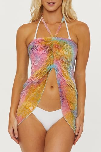 womens Tropea Shirred Skirt Dress, Casual, Beach Cover Ups for Women4