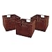 Winsome Wood Small Wired Rattan Baskets, Set of 3