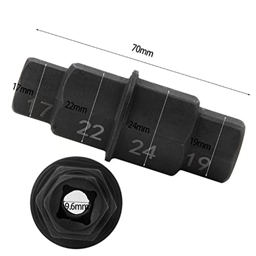 Generic Ferramenta de eixo hexagonal para motocicletas 17/19/22/24mm manga de remoção multifuncional