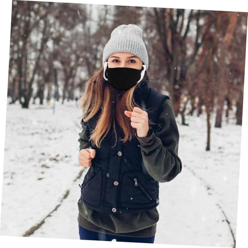 KESYOO Winter Face Mask with Ear for Women Double Layer Design for Outdoor Activities Breathable Comfortable Ski Mask for Cycling Skiing Hiking and Travel Enhanced Black4