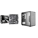 ASROCK B450M PRO4 R2.0 AMD B450 Motherboard and Cooler Master MasterBox Q300L Micro ATX Computer Case Bundle