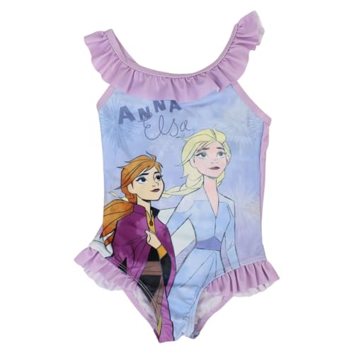 Maillot de bain Reine des Neiges Disney : lot de 2 bikinis extensibles pour enfant
