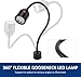 Magnetic Work Light, LED Machine Light with Flexible Gooseneck and Magnetic Base, Shop Tool Lamp for Lathe, Work Bench, Sewing Machine, Grill, Industrial Lighting Black