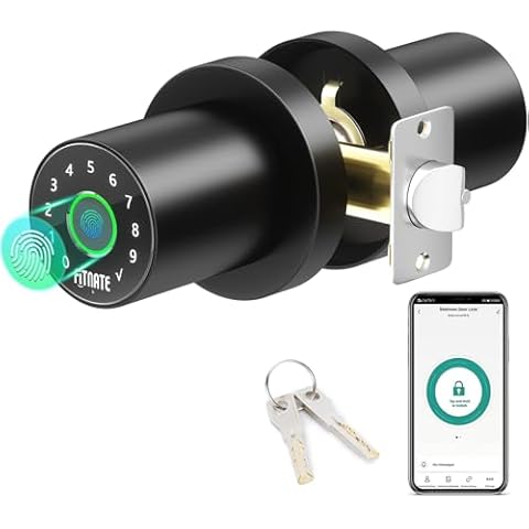 Bouton de porte FITNATE à empreintes digitales Cover