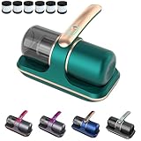 Bed Vacuum Cleaner, Household Strong Mite Removal Instrument, Cordless Handheld Mattress Cleaner, Deep Cleaning, Low Noise (Green)