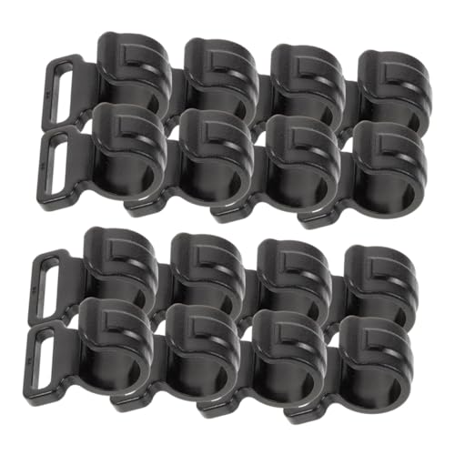 Kisangel 20pièces Clips pour Poteaux De Tente Crochets pour Accessoires De Camping Fixations pour Bâche Pinces c pour Pavillon Clips pour Créer De Ombre