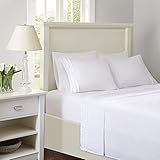 Intelligent Design Ruffled White Sheet Set, Cottage/Country Bed Sheets Twin, Bed Sheets Set 4-Piece...