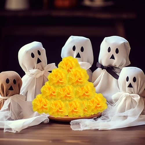 Dh Eyb 11 Carnation Flower,Carnation Flowers Artificial, 50Pcs Silk Carnations Fake Flower Heads With Stem For Home Wedding Decorations Diy Wreath Garland Crafts Wedding Party thumb #6