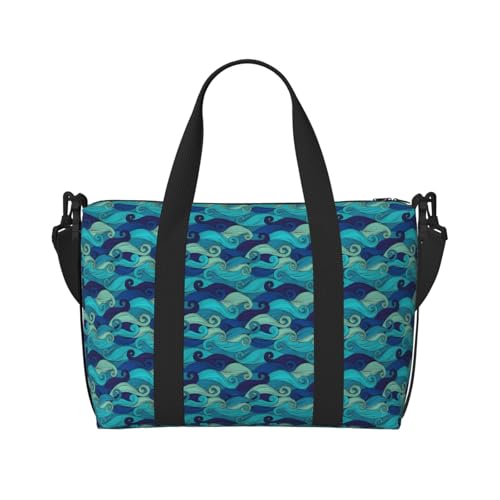 Sac léger et tendance pour homme et femme motif rayures océaniques